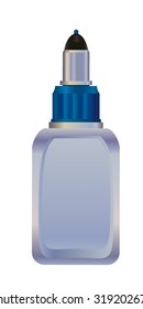 vector image of office supplies glue, adhesive, paste, cement, size, gum