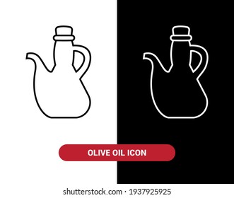 Imagen vectorial. Icono de contenedor de aceite.