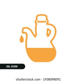 Vector image. Oil container icon.