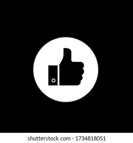 Vector image. Ok icon. Image of a hand with thumb raised. Basic line icons.