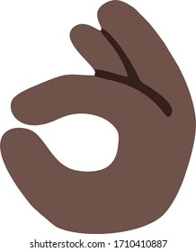 vector image of the OK sign