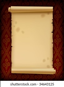 Vector image of old parchment