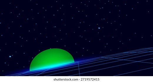 Vector Imagen de estilo antiguo, retro, vintage. Anuncio del partido, invitación, volante,
Futurismo, publicidad. Ilustración vectorial de disco retro y baile. 80 s, 90 s estilo.
