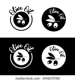 Vector image. Olive oil icon.