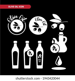 Vector image. Olive oil icon.