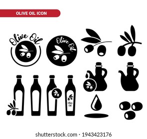 Vektorbild. Olivenölsymbol.
