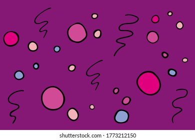 Imagen vectorial en un fondo morado.