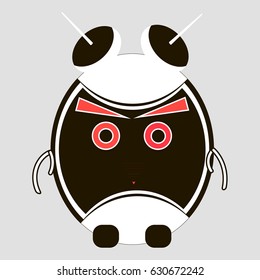 vector image on the subject of robot