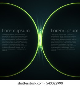 Vector image on the theme of confrontation. Two fields for different text. Opposite