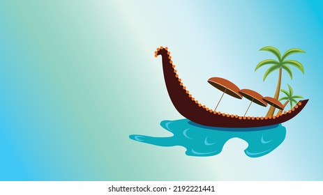 Vector image of Onam, Kerala's festival of flowers, Onam concept