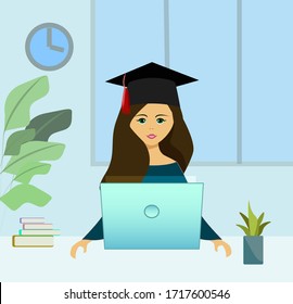 Vector image of online education