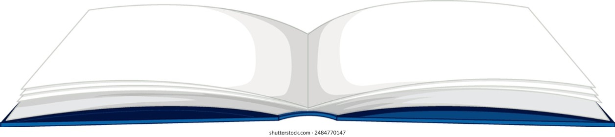 Vector image of an open book