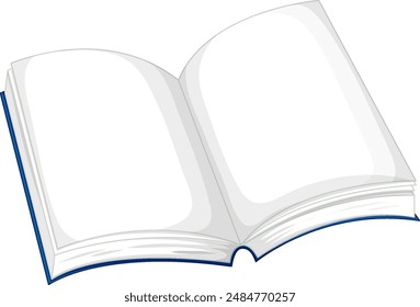 Vector image of an open book