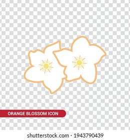 Vector Image. Orange Blossom Icon.