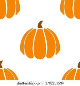 vector image of orange pumpkin