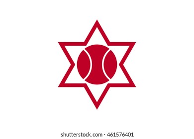 Vector image of  Otaru city flag, Hokkaido  prefecture , Japan. Proportion 2:3. EPS10. 