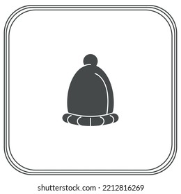 vector image of outdoor camping icons with white background and black lines border.