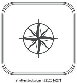 vector image of outdoor camping icons with white background and black lines border.