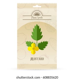 Vector image of the Pack of Mustard seeds icon