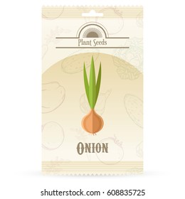 Vector image of the Pack of Onion seeds icon