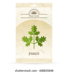 Vector image of the Pack of Parsley seeds icon
