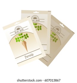 Vector image of the Pack of Parsnip seeds icon