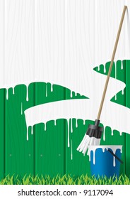 Imagen vectorial de la valla pintada