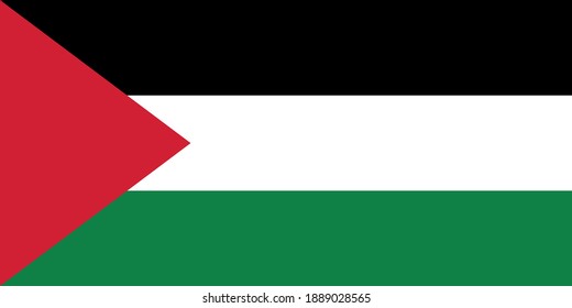 Vector image of the Palestinian flag