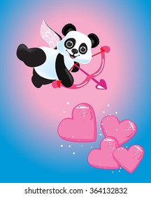 vector image of a Panda