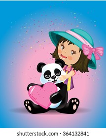 vector image of a Panda