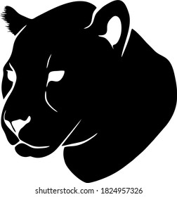 Vektorbild einer Panther-Kopfhaube