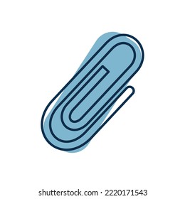 vector image of paper clip icon on a white background