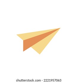 vector image of paper plane icon on white background