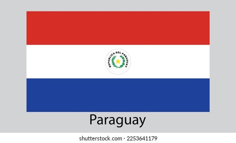 Vektorbild der Paraguay-Flagge