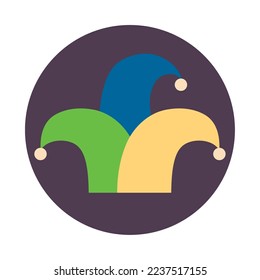 vector image party hat icon with white background