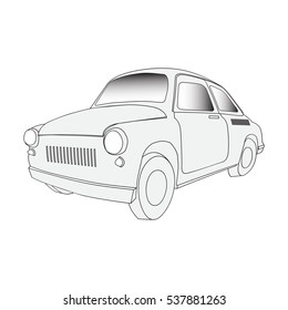 vector image of passenger cars