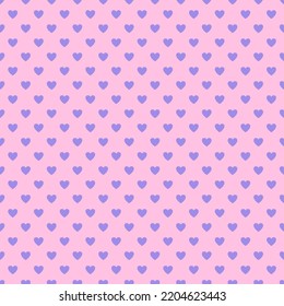 Vector image pattern purple heart simple