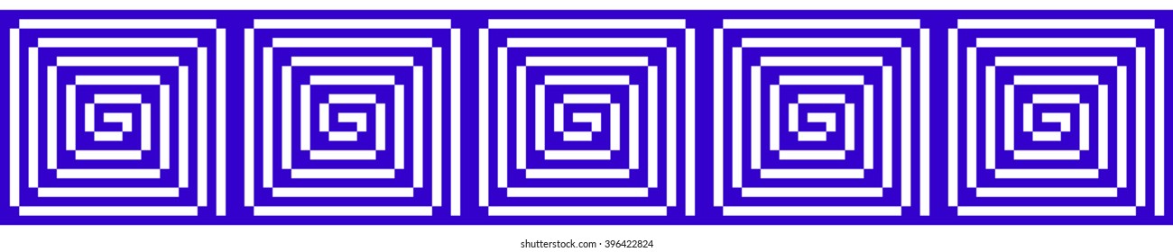Vector Image. The pattern for seamless texture. Blue colour. embroidery pattern. For okontovka textiles, design, presentations. pixel design