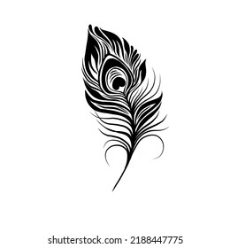 Vector Image Peacock Feather Stock Vector (Royalty Free) 2188447775 ...