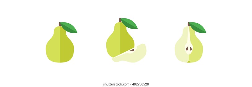 Vector Image of Pears Isolated on white background