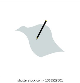 vector image of pen and paper of corporate