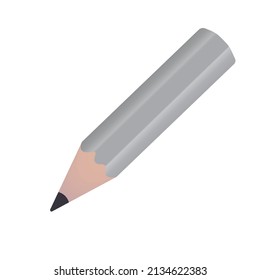 Vector image of pencil, simple pencil icon.