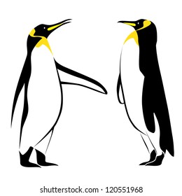 Vector image of a penguin