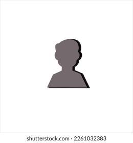 Vector image of people, black color and white color, white background.