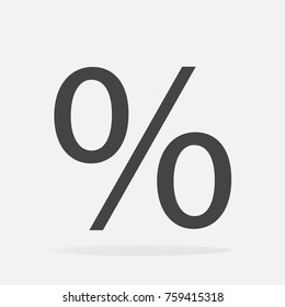 Vector image of the percent sign. Vector percent illustration 