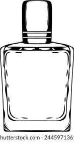 Vector image of a perfume holder, with outline and detailing