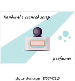 vector image perfumed handmade soap perfumes