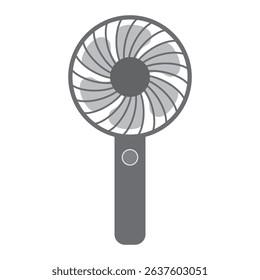 Vector image of a personal portable fan