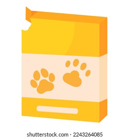 Vector image
of pet food. The concept of pet care. A pet store design element for a website, application, etc.