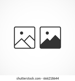 Vector image of photo icon.